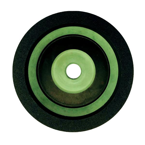 斜边机树脂轮-绿色15x12